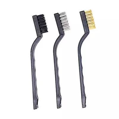 3pcs Mini Wire Brush Set For Cleaning And Rust Removing 7 Inch Industrial Wire B • $11.47