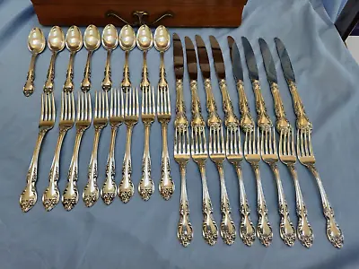 Melrose Pattern - Gorham Sterling Silver Flatware Set For 8 Service 32 Pieces • $999.99