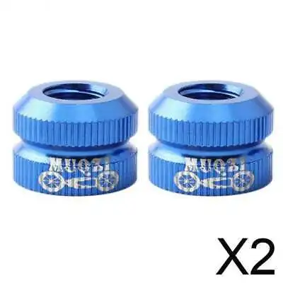 £6.72 • Buy 2X Bike Tire Law Mouth Nut Tire Inner Tube Valve Tire Nozzle Lock Nut New Blue