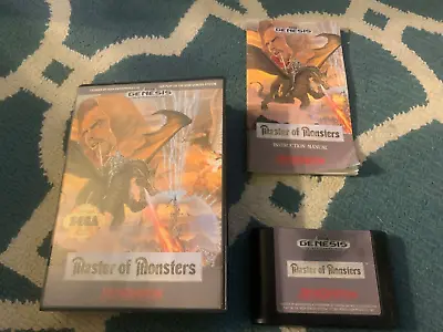 Master Of Monsters (Sega Genesis 1991) Box Game Manual • $149.99
