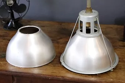 Vintage Lobay Holophane Light Industrial Aluminum Shade Cover (Cover Only)  • $35