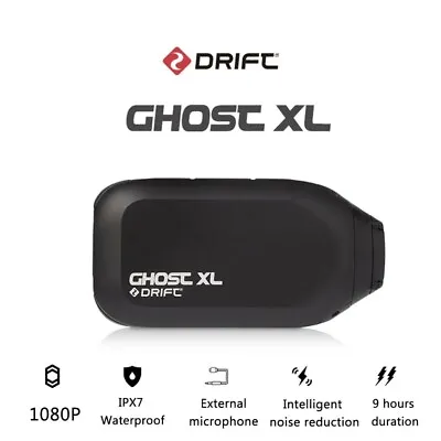 Drift Ghost XL IPX7 Waterproof 1080P WIFI Motorcycle Helmet Action Sports Camera • $139.99