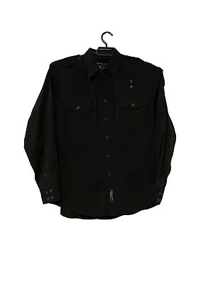 5.11 Tactical Mens B Class Long Sleeve Uniform Shirt 42147 Black Medium • $15.95