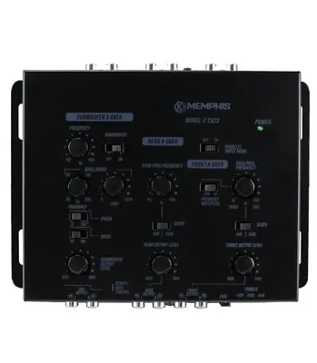 Memphis Audio CX23 3-Way Crossover W/ Line Driver & AUX Remote Bass Knob NEW • $110