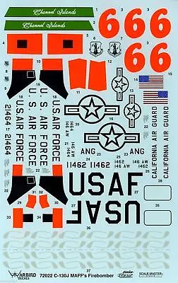 Warbird 1/72 C-130J MAFFs Firebomber Decal Set 72022 • $13.44