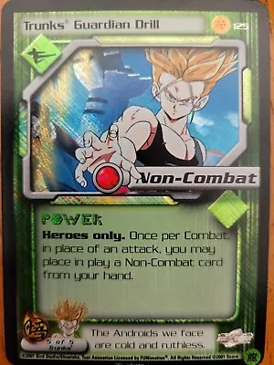 Dragon Ball Z TCG Dbz Trunks Guardian Drill Ultra Rare Limited Foil Card • $250