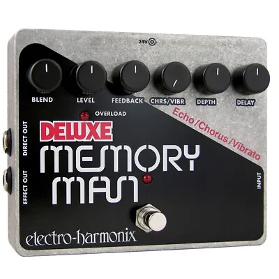 Electro Harmonix Deluxe Memory Man XO Analog Delay/Chorus/Vibrato Pedal New! • $250.90