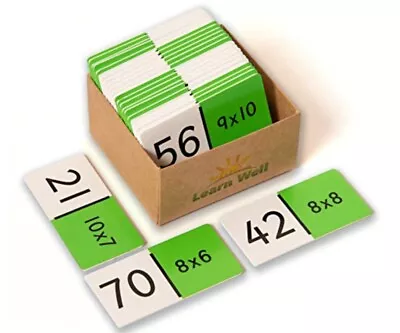 Learn Well Children’s Educational Times Tables To 10 Dominoes Game T3342 • £9.50