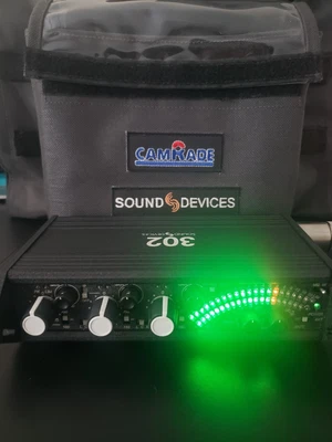 $450 • Buy Sound Devices 302 Field Mixer, AC Adapter, CS-3 Production Case