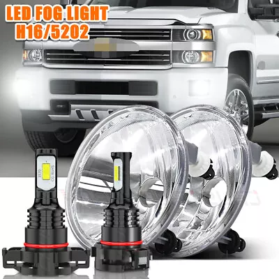 Pair For 2007-13 GMC Sierra 1500/2007-14 2500HD 3500HD Bumper LED Fog Lights Kit • $49.99