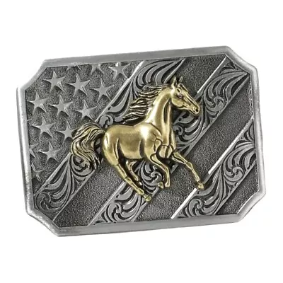All American Equestrian Horse Two-tone Buckle NEW! • $16.99