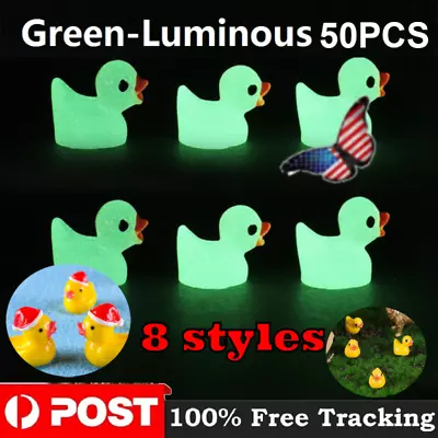 50PCS Mini  Rubber Ducks  Miniature Resin Ducks Yellow Tiny Duckies NICE！ • $7.99