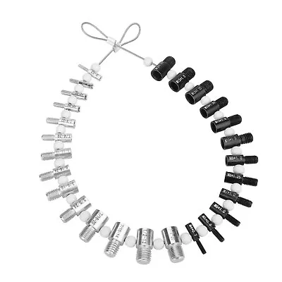 Nut & Bolt Thread Size Checker Tool 26 Male/Female Gauges (14 Inch & 12 Metric) • $18.48