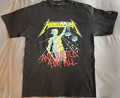 Metallica Justice Shirt Vintage 1994 Xl Megadeth Slayer Misfits Guns Roses Kiss • $34