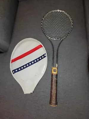 Vintage Wilson T2000 Tennis Racquet With Cover • $18