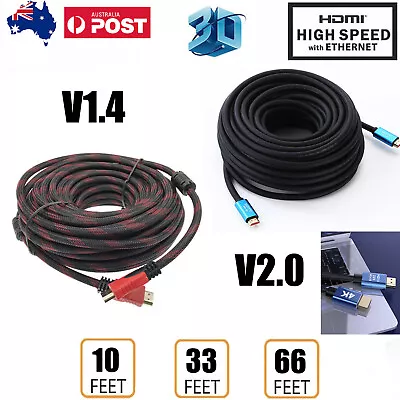 LONG HDMI Cable Cord V1.4 V2.0 Ultra HD 4K 2160P 1080P High Speed HEC ARC 3M 20M • $9.99