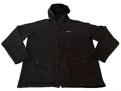 Men’s Patagonia Full Zip Up Better Sweater Hoodie Black Size XXL EUC • $105