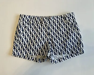 J. Crew Chino Seahorse Print Shorts Size 00 Beach • $16.99