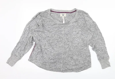 £5 • Buy Night Owl Womens Grey Scoop Neck Viscose Pullover Jumper Size L