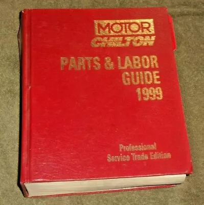 1992-99 Motor Chilton Parts & Labor Guide Professional Service Trade Edition • $24.99