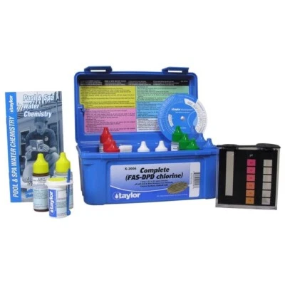 $91.99 • Buy Taylor K-2006 Complete Deluxe FAS-DPD Chlorine/Bromine Pool Test Kit High Range