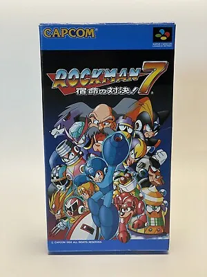 ROCKMAN 7 * CIB Complete In Box * Super Famicom Nintendo Game Japan Mega Man • $120