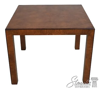 62769EC: JOHN WIDDICOMB Modern Design Square Burl Elm Table • $1195