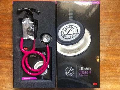 £77.99 • Buy Littmann Classic III Stethoscope 5862 Raspberry Mirror (We Can Engrave For £6)