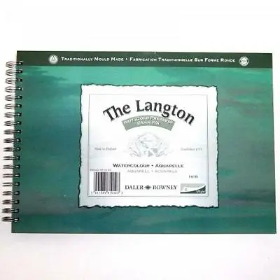 DALER ROWNEY Langton Watercolour Pad - Spiral - Not Surface - - 10  X 7  • £13.75