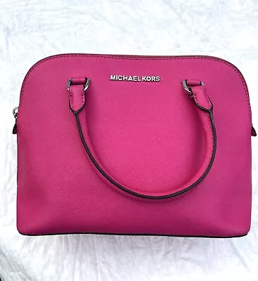 Michael Kors Fusion Pink Leather Cindy Dome Handbag • $100