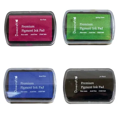 £6.99 • Buy Dovecraft Premium Pigment Ink Pad 4 X Colours Rubber Cardmaking Stamping Set