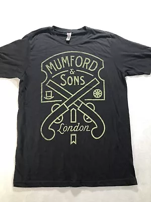 MUMFORD & SONS London T SHIRT Sz Large Black INDIE FOLK POP ALTERNATIVE • $9.95