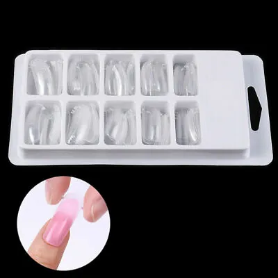 100 Quick Building Poly Gel Mold In Box Nail Dual Forms Nail UV Builder Acrylic • $6.21