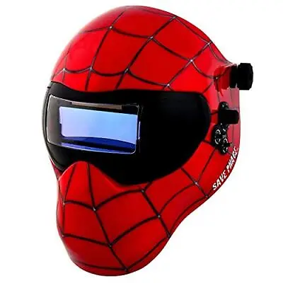 Auto Darkening Welding Helmet Spiderman Gen Y - Ear To Ear Vision Welder Hood... • $168.12