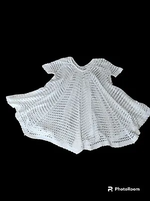 Vintage Opening Ceremony White Crochet Dress Short Sleeve Women's Size Small  • $23