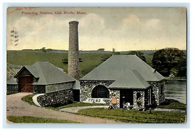 C1921 Pumping Station Oak Bluffs Massachusetts MA Antique Posted Postcard • $10.48