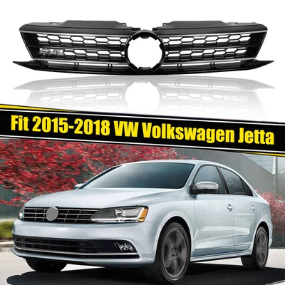 $65 • Buy Fit 2015 2016 2017 2018 Volkswagen VW Jetta MK6 Front Bumper Grill W/Chrome