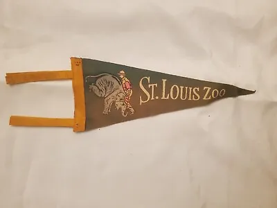 Vintage Souvenir Felt Pennant St Louis Zoo Missouri MO 11.5'' • $14.99