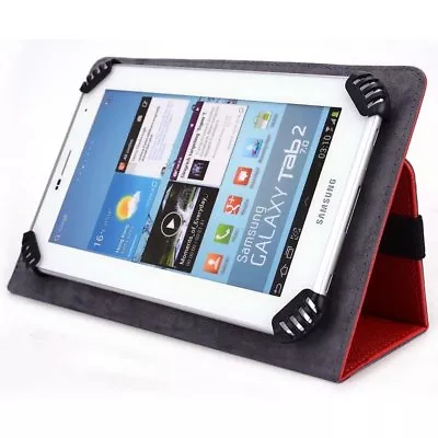 Visual Land Prestige Elite 7QS Tablet Case UniGrip Edition - RED - By Cush... • $9.95