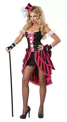 XXL Sexy Parisian Showgirl Burlesque Adult Saloon Adult Women Halloween Costume • $31