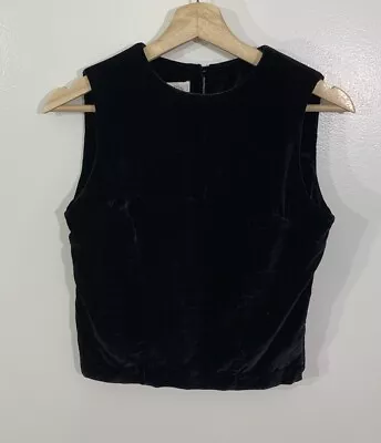 Todd Oldham Vintage Top 90s Velvet Crop XS • $100