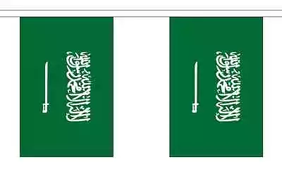 £5.99 • Buy Saudi Arabia Flag Bunting - 3m 6m 9m Metre Length 10 20 30 Flags - Polyester 