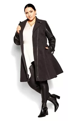 CITY CHIC XXL/24 Power Move Coat**BNWT** • $58.95