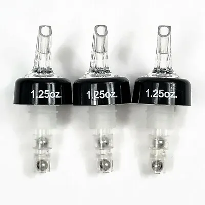 Measured Liquor Bottle Pour Spouts 1.25oz Clear Lot Of 3 • $16.99