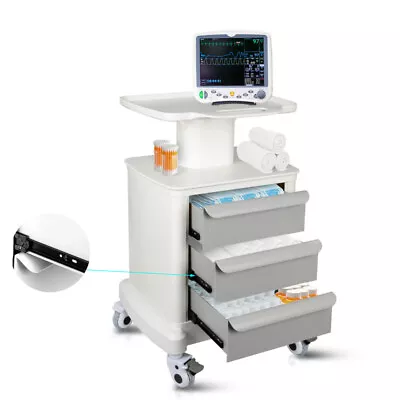 Medical Mobile Ultrasound Cart Hospital Instrument Trolley For Imaging Scanner • $229.99