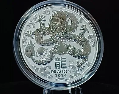 2024 Australia 5 Oz Silver Coin Lunar Dragon Series III BU • $180