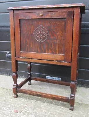 £89 • Buy Antique Vintage Wooden Drop Front Night Stand Bedside Potty Storage Cabinet