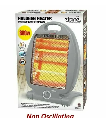 Portable Electric Halogen Heater Instant Heat Standing Non Oscillating Quartz • £9.99