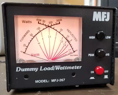 MFJ-267 Dummy Load 1.5 KW 0-60 MHZ DRY WITH SWR/WATT METER • $129.95