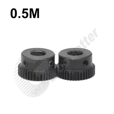 0.5 Mod 45# Steel Spur Gear 20T~60T Bore=4~12mm Pinion Spur Gear With Screws • $3.59